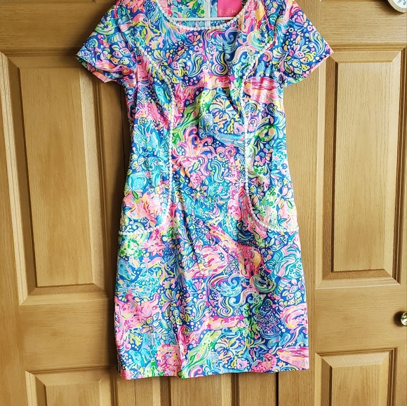 NWT Lilly Pulitzer Coralynn Dress in Pop Up 60 Animals - Picture 1 of 7